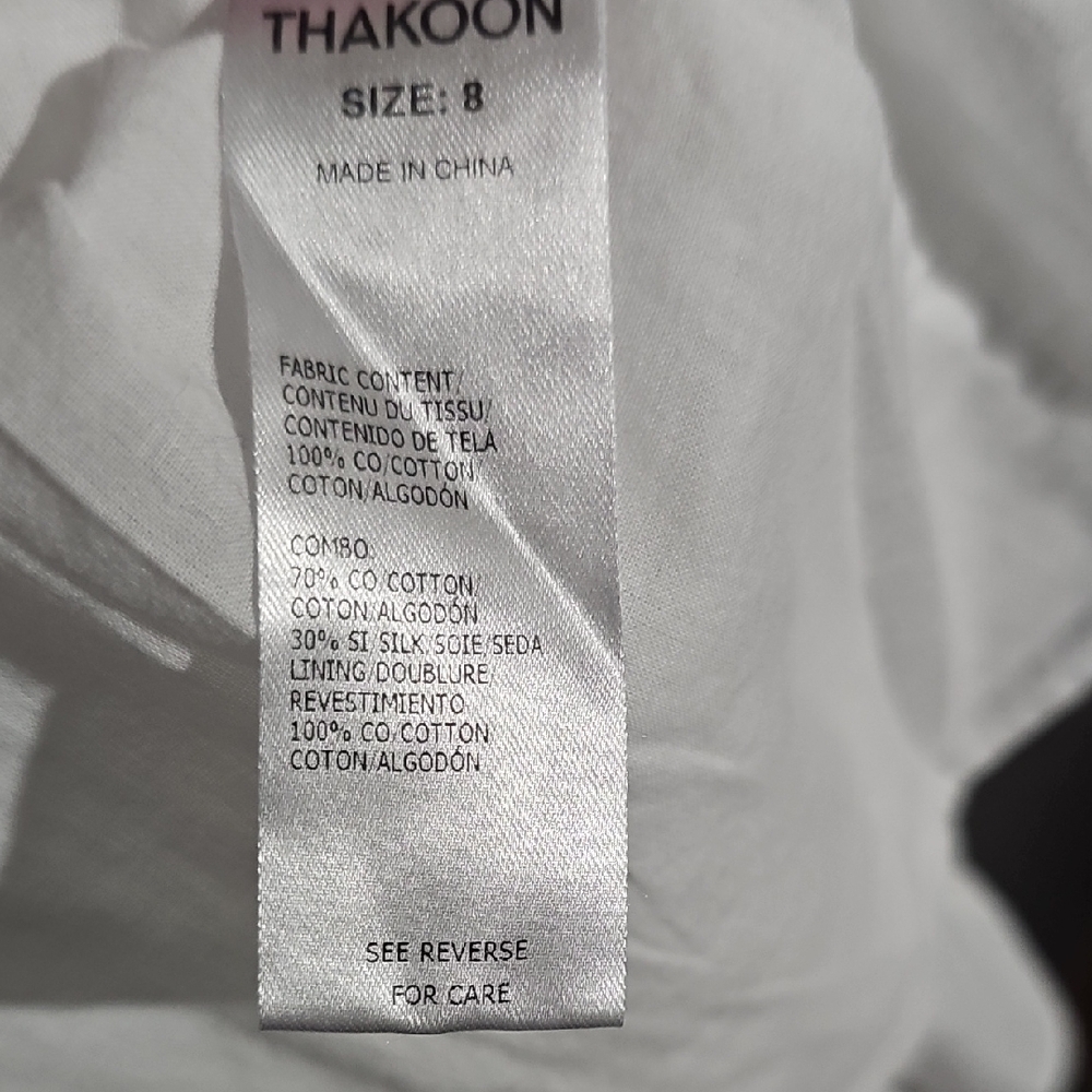 Thakoon White Eyelet Button-Down Shirt Dress - Picture 6 of 9